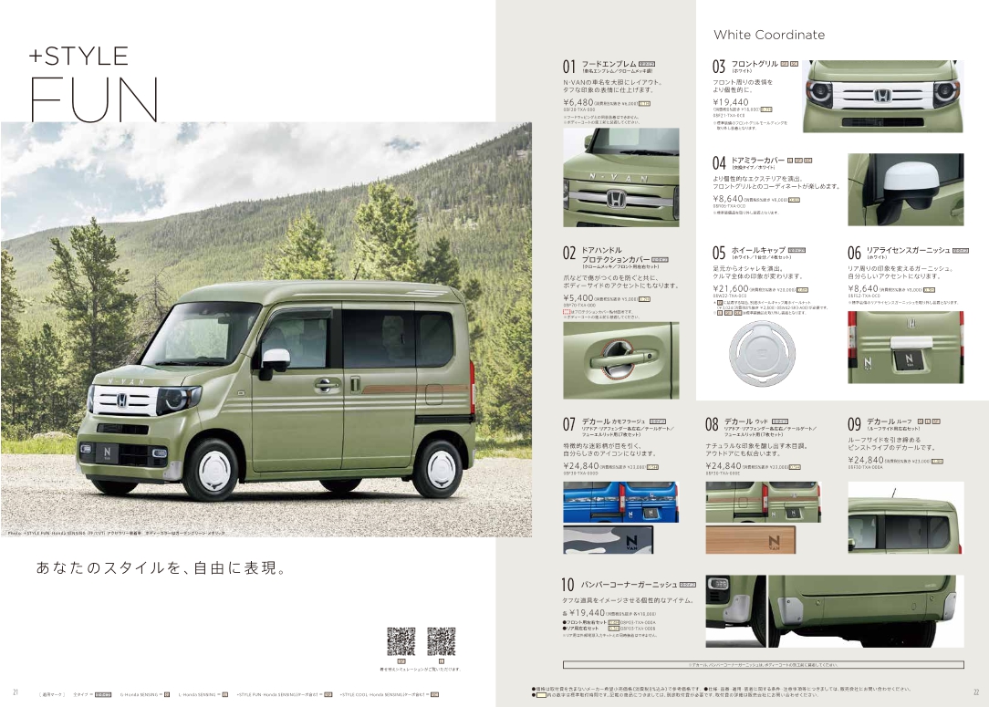 はたらくクルマ新型車 N Van のアクセサリーカタログのオプションアイテムが便利で魅力的すぎるので紹介します N Box For Life Honda N Box Customブログ