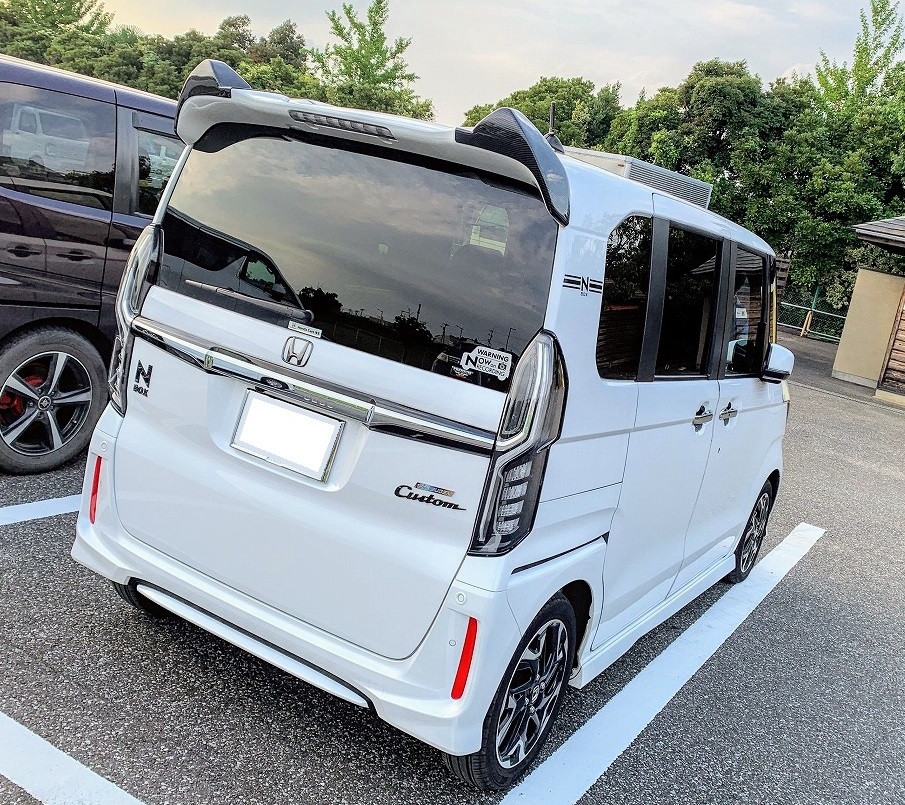 悲報 愛車n Boxカスタムターボがドアパンチの被害に N Box For Life Honda N Box Customブログ