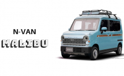 ダムドがクラシカルな「N-VAN」用ボディキット装着した実車を東京オートサロン2020で発表！