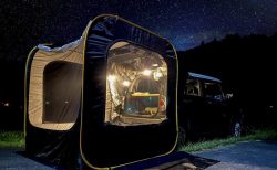 車中泊、キャンプにクルマのトランクに連結できるポップアップテント「CARSULE（カースル）」がN-BOXに良さげ＾＾